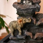 Фонтан "Слоник на скале" 16х20х26 см (с подсветкой) 10084508