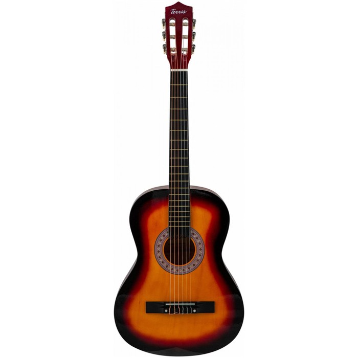Классическая гитара 7/8  TERRIS TC-3801A SB, анкер, цвет санберст - Фото 1