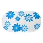 SPA-коврик для ванны на присосках «Голубые цветы», 68×37 см - Фото 1