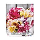 Пакет «Цветочная симфония», полиэтиленовый с вырубной ручкой, 37?45 см, 60 мкм (комплект 50 шт) - фото 67926519