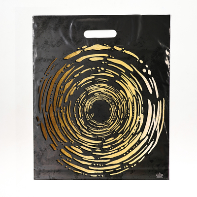 Пакет "Золотой круг", полиэтиленовый с вырубной ручкой,37х45 см, 60 мкм