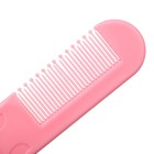 Набор для ухода за волосами: расческа и щетка «Цветочек»,  цвет розовый - фото 8985512