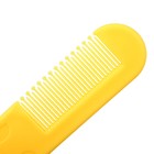 Набор для ухода за волосами: расческа и щетка «Цветочек»,  цвет желтый - фото 8985519