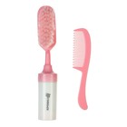 Расчёска детская, щётка для волос в наборе с погремушкой Крошка Я «Малыш», 2 шт., розовый, МИКС - Фото 6
