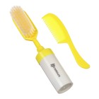 Расчёска детская, щётка для волос в наборе с погремушкой Крошка Я «Малыш», 2 шт., желтый, МИКС - Фото 3