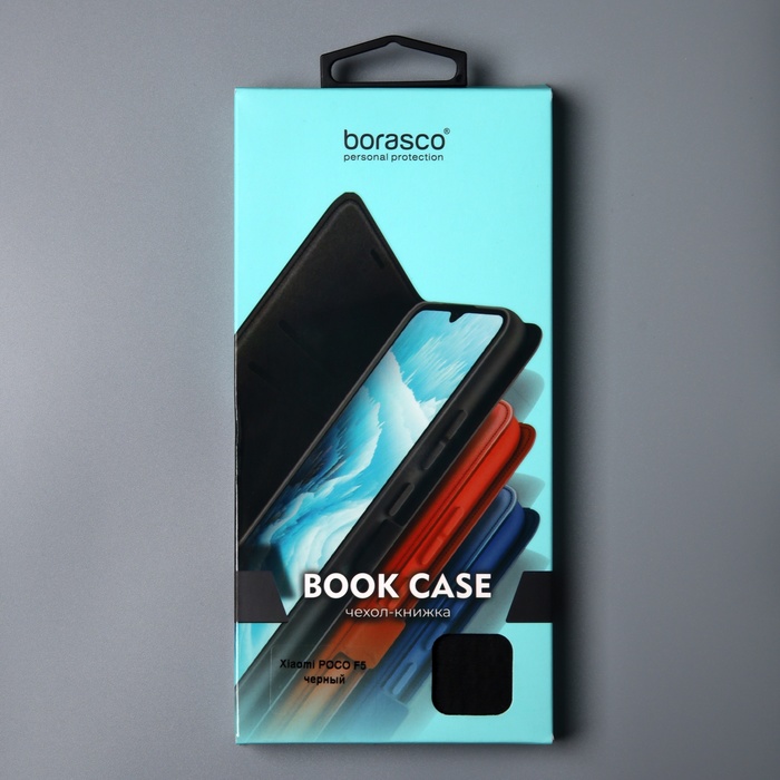 Чехол BoraSCO Book Case для Xiaomi POCO F5  черный - фото 51530777