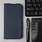 Чехол BoraSCO Book Case для Xiaomi Redmi 10A, т/синий - Фото 4