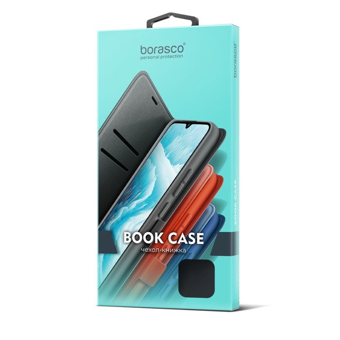 Чехол BoraSCO Book Case для Xiaomi Redmi 10A, т/синий - фото 51530800