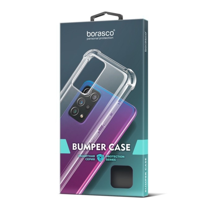 Чехол BoraSCO Bumper Case для Xiaomi Redmi 12C, силиконовый, прозрачный