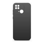Чехол BoraSCO матовый для Xiaomi Redmi 10C, черный - фото 3284326