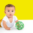 Развивающая игрушка Bright Starts, мяч Oball, с погремушкой, цвет зелёный - Фото 2