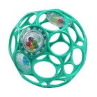 Развивающая игрушка Bright Starts, мяч Oball, с погремушкой, цвет бирюзовый - фото 110011982