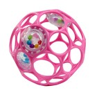 Развивающая игрушка Bright Starts, мяч Oball, с погремушкой, цвет розовый - фото 110011990