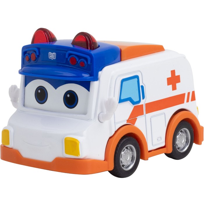 Машинка инерционная GoGo Bus «Скорая помощь», с металлическим корпусом - Фото 1