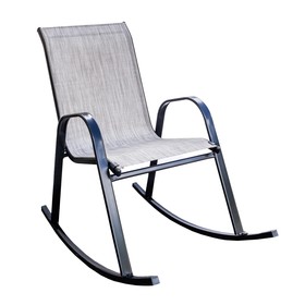 Кресло-качалка Сан-Ремо каркас черный,сиденье орегон, 100 х 65 х 100 см