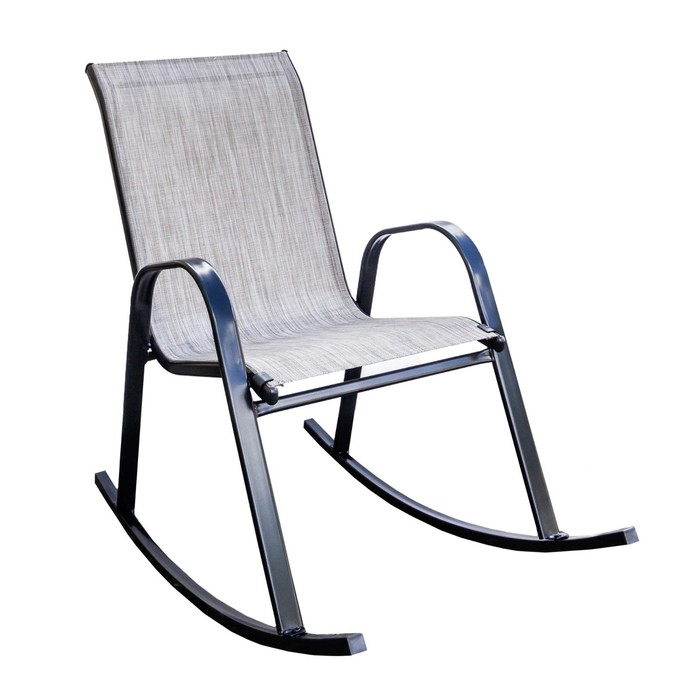Кресло-качалка Сан-Ремо каркас черный,сиденье орегон, 100 х 65 х 100 см - Фото 1