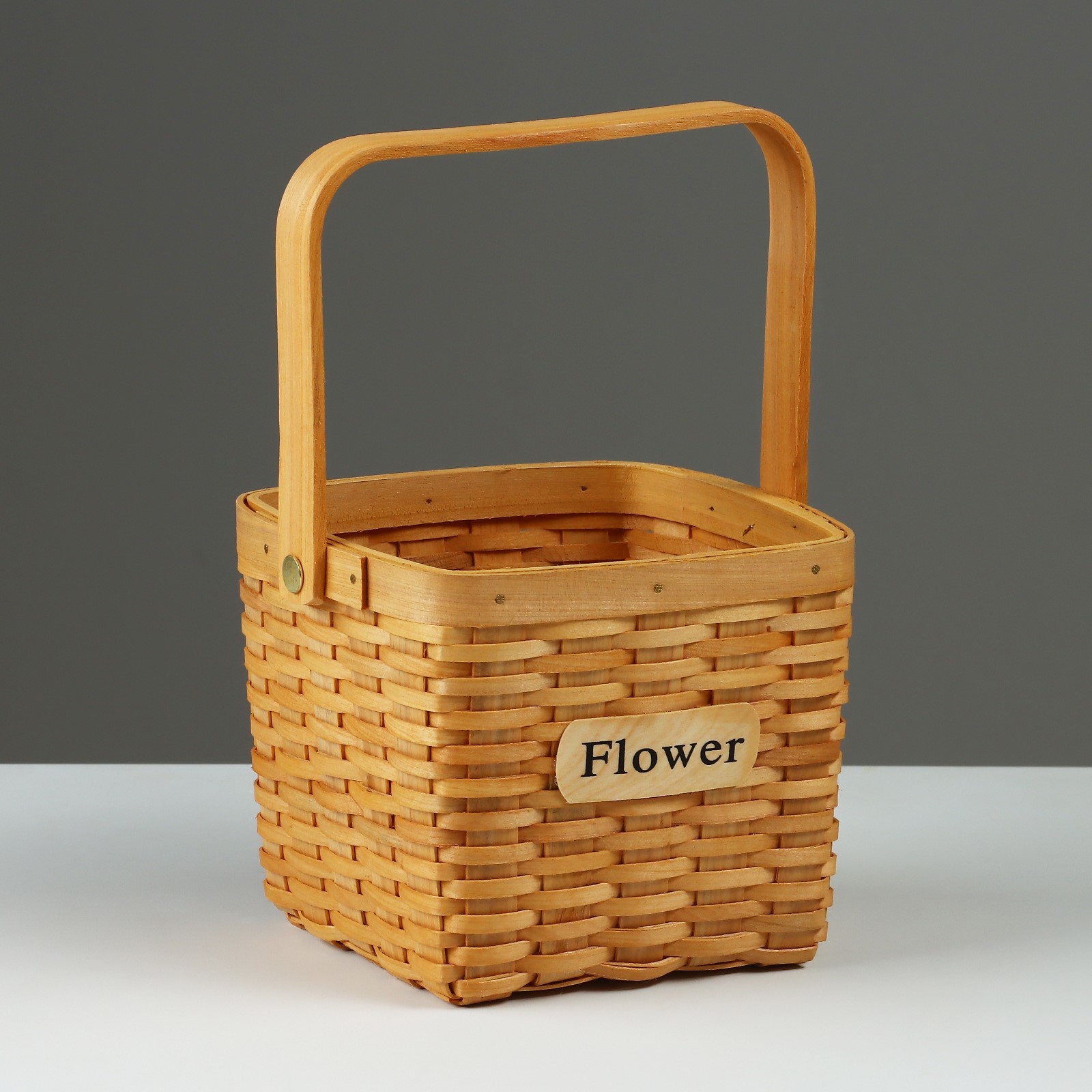 Корзина плетеная, 15 x 15 x 12/24 см, секвойя (10296083) - Купить по ...