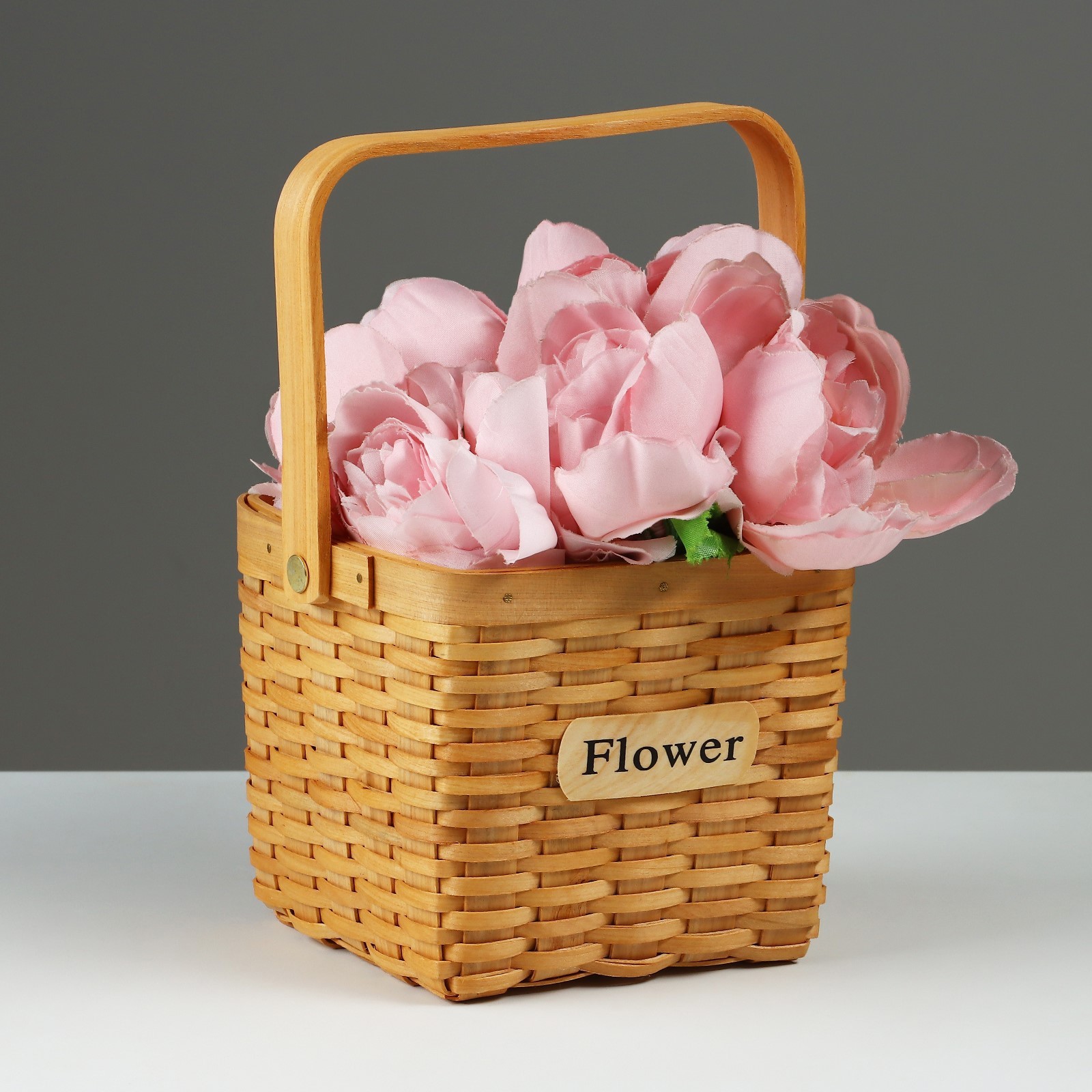 Корзина плетеная, 15 x 15 x 12/24 см, секвойя (10296083) - Купить по ...