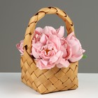 Корзина плетеная секвойя, D16 x 9,5/25 см, секвойя - фото 23671069