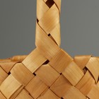 Корзина плетеная секвойя, D16 x 9,5/25 см, секвойя - фото 23671072