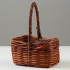 Корзина плетеная, 16 x 13 x 9,5/21,5 см, ротанг - фото 23671092