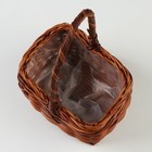 Корзина плетеная, 16 x 13 x 9,5/21,5 см, ротанг - фото 23671093