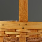 Корзина плетёная, 19×13×12/26 см, секвойя 10296109