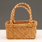 Корзина плетеная, 20 x 11 x 10,5/22 см, секвойя - фото 23738239