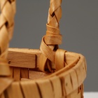 Корзина плетеная, 20 x 11 x 10,5/22 см, секвойя - фото 23738240