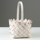 Корзина плетеная, D20 x 15/33 см, белая, секвойя - фото 23671204