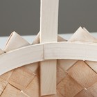 Корзина плетеная, D20 x 15/33 см, белая, секвойя - фото 23671206