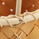 Корзина плетеная, 21 х 13,5 х 12/23,5 см, секвойя - фото 23671218