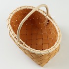 Корзина плетеная, 21 х 13,5 х 12/23,5 см, секвойя - фото 23671219