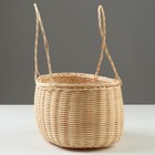 Корзина плетеная, 22 x 15 x 12/29 см, ротанг - фото 23671254