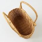 Корзина плетеная, 23 x 12 x 14/27 см, медовая, ротанг - фото 23671270