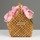 Корзина плетеная, 23×12×7×22/28 см, секвойя - Фото 2