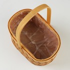 Корзина плетеная, 23,5 х 17 х H12/26,5 см, секвойя - фото 23671313