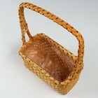 Корзина плетеная, 24 x 13 x 12,5/33,5 см, секвойя - фото 23671318