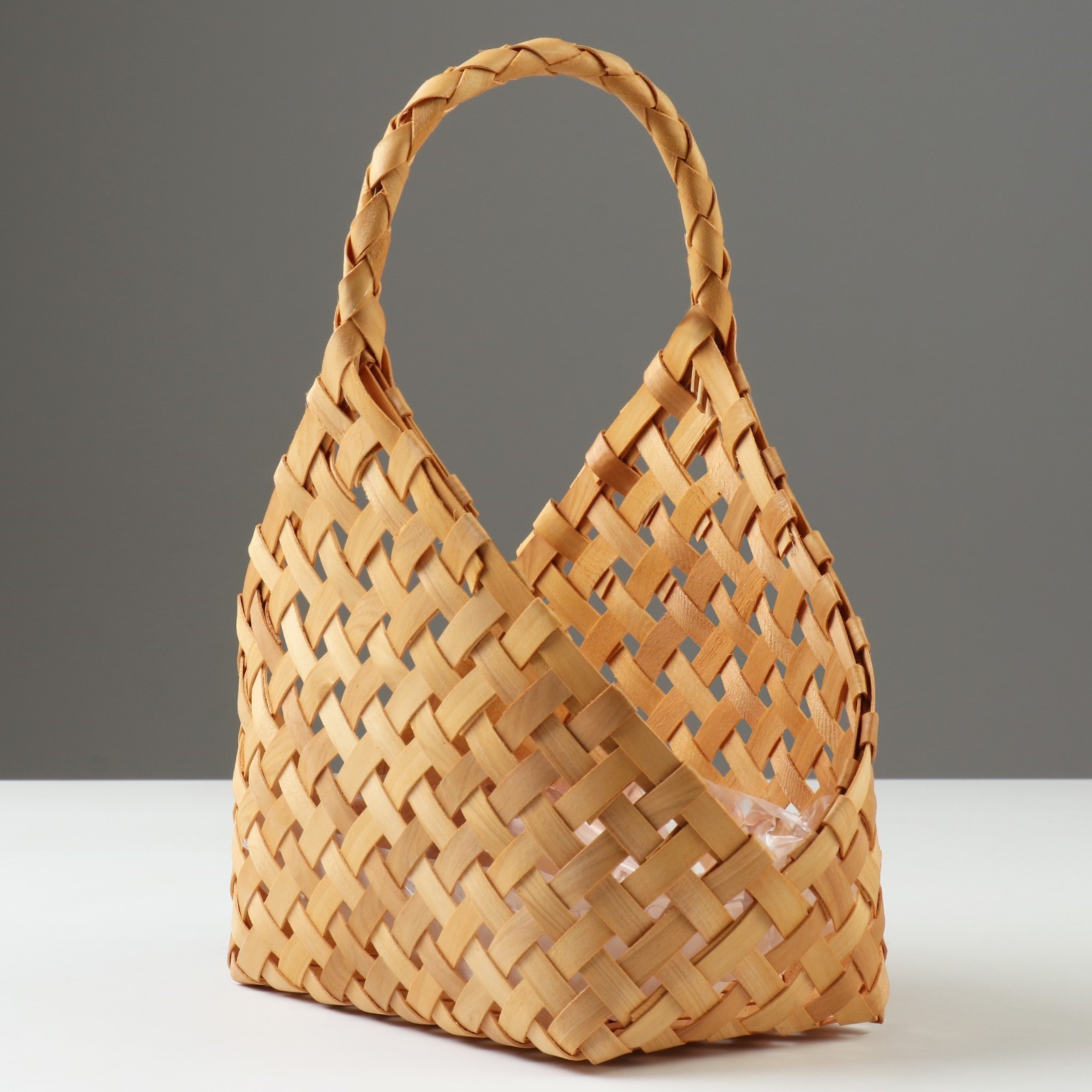 Корзина плетеная, 24 x 14 x 5,5 x 20/27,5 см, секвойя (10296144 ...