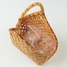 Корзина плетеная, 24 x 14 x 5,5 x 20/27,5 см, секвойя - фото 24321586