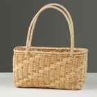 Корзина плетеная, 24,5 x 11,5 x 12,5/27,5 см, ротанг - фото 23671344