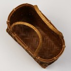 Корзина плетеная, 25,5 х 15 х 18/31 см, секвойя - фото 23671355