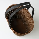 Корзина плетеная, 28,5 x 23 x H23/38,5 см, секвойя - фото 24321611