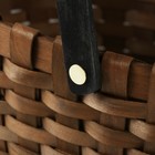 Корзина плетеная, 28,5 x 23 x H23/38,5 см, секвойя - фото 24321612