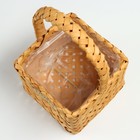 Набор корзин плетеных, 19,5х19,5х13,5/31,5 см, 16х16х12,5/28 см, 2 шт, секвойя - фото 23671448