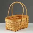 Набор корзин плетеных, 25,5x19,5x12/27 см, 21x15,5x11/22 см, 2 шт, медовый, секвойя - фото 23671483