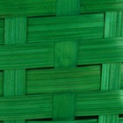 Корзина плетеная,D14x13хH6,5х11х20 см, зеленый, бамбук - Фото 5