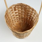 Корзина плетеная, D23 х17/53см, бамбук - Фото 3