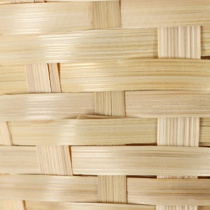Корзина плетеная, D17 х 9 х 30 см, бамбук