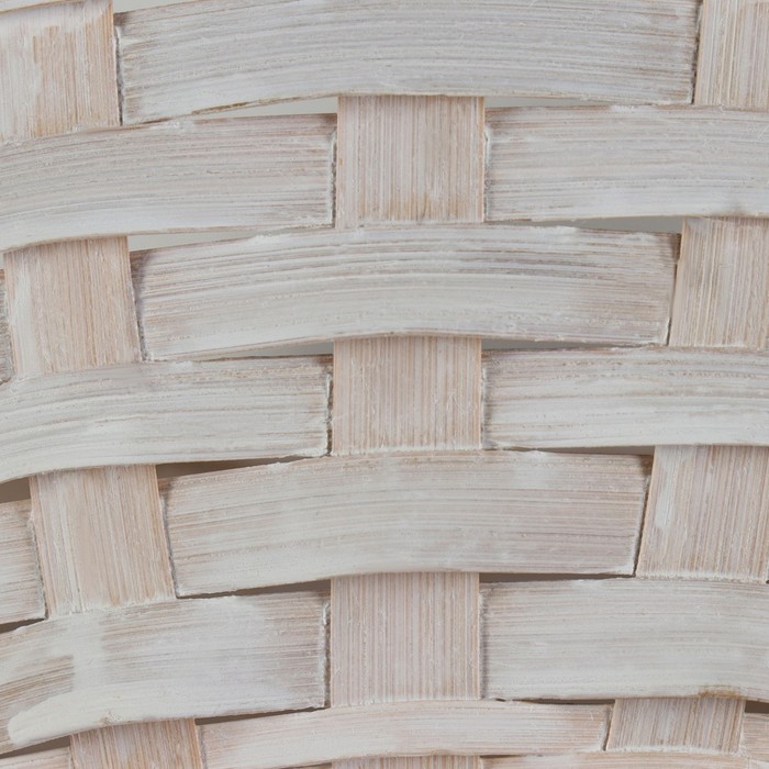 Корзина плетеная, 20 х 11/35 см, белая, бамбук